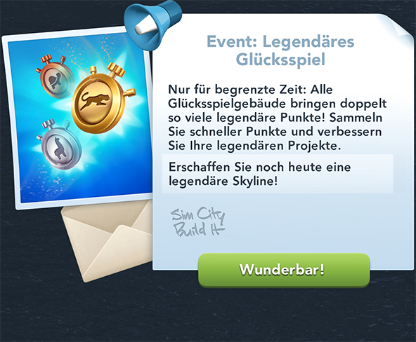 Legendäres Glücksspiel Info