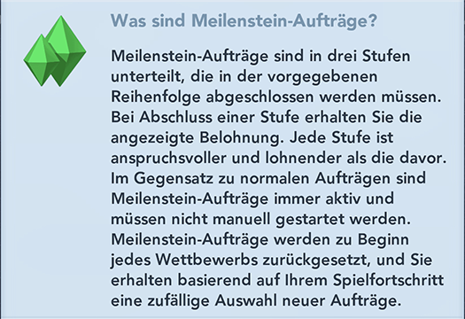 Meilenstein Aufträge Info1