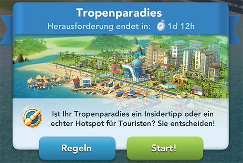 Herausforderung Tropenparadies Info