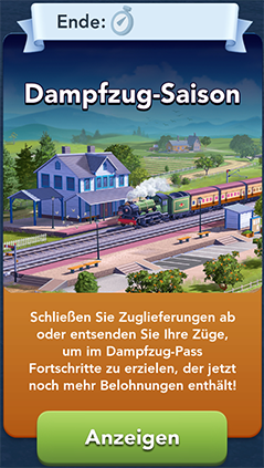 Die Zug Lieferungen Start