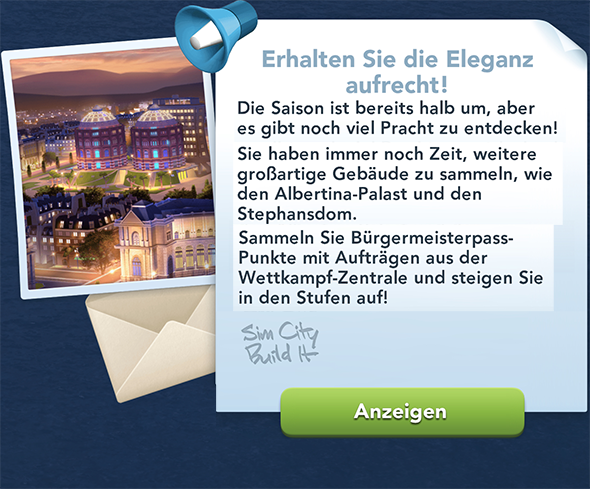 die Saison halb um Info