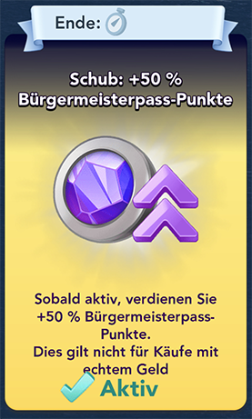 Schub+50 Bürgermeisterpass Punkte Start