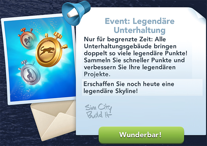 Legendäre Unterhaltung Info