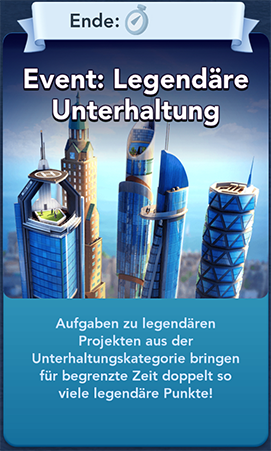 Legendäre Unterhaltung Start