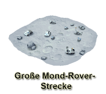 Große Mond Rover Strecke